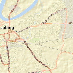 Straubing Street Map