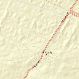 Zaječí Street Map