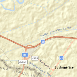 Sudoměřice Street Map