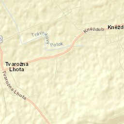 Kněždub Street Map