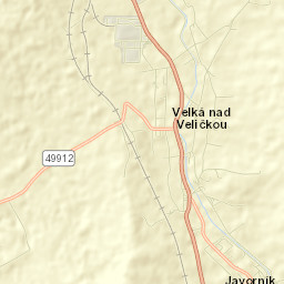 Velká nad Veličkou Street Map