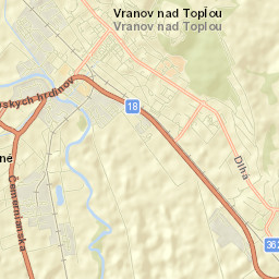 Vranov nad Topľou Street Map