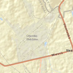 Strážske Street Map