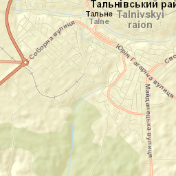 Talne Street Map