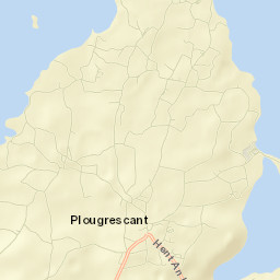 Plougrescant Street Map
