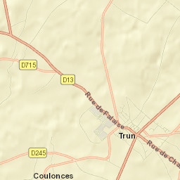 Trun Street Map