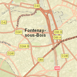 Fontenay-sous-Bois Street Map