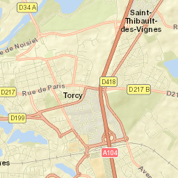 Torcy Street Map