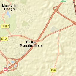 Bailly-Romainvilliers Street Map
