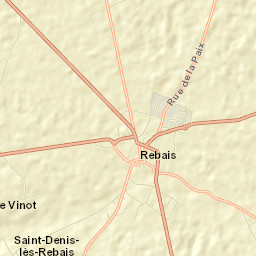 Rebais Street Map