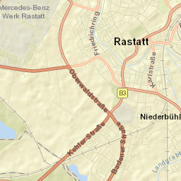 Rastatt Street Map