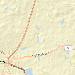 Trhové Sviny Street Map