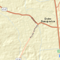Dolní Dunajovice Street Map