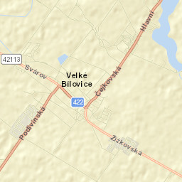 Velké Bílovice Street Map