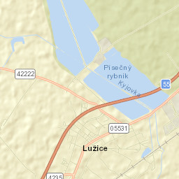 Lužice Street Map