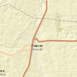 Tovste Street Map