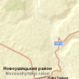 Nova Ushytsya Street Map