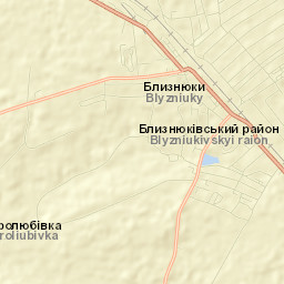 Blyznyuky Street Map
