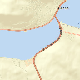 Gaspé Street Map