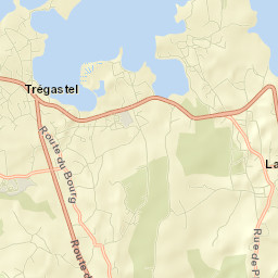 Trégastel Street Map