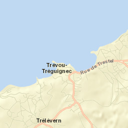 Trélévern Street Map