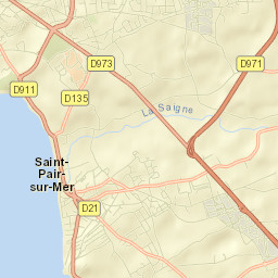 Saint-Pair-sur-Mer Street Map