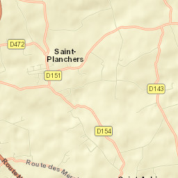 Saint-Planchers Street Map