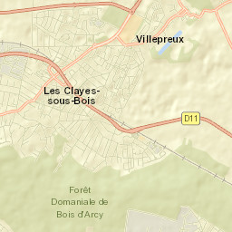Villepreux Street Map