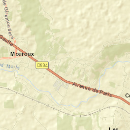 Mouroux Street Map