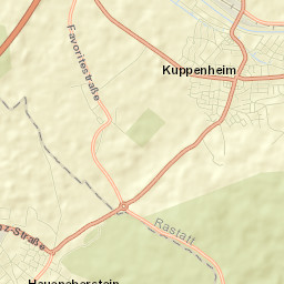 Kuppenheim Street Map