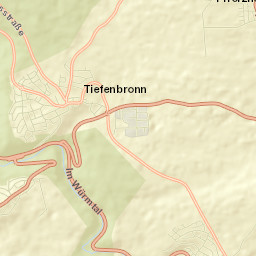 Tiefenbronn Street Map