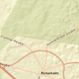Rutesheim Street Map