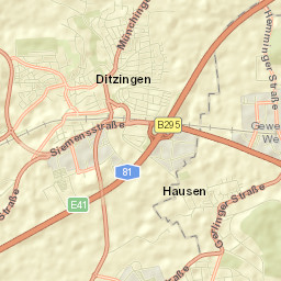 Ditzingen Street Map