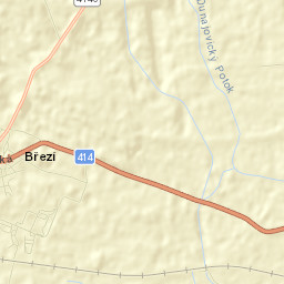 Březí Street Map