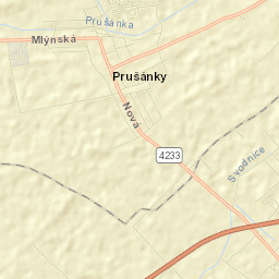 Prušánky Street Map