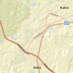Holíč Street Map