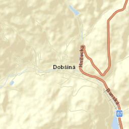 Dobšiná Street Map