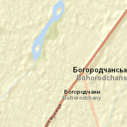 Bohorodchany Street Map
