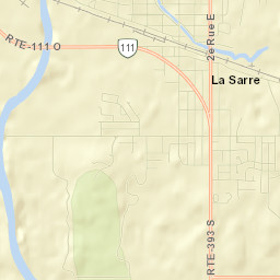 La Sarre Street Map