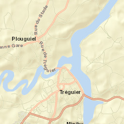 Tréguier Street Map