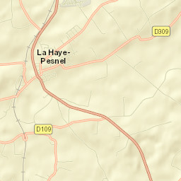 La Haye-Pesnel Street Map