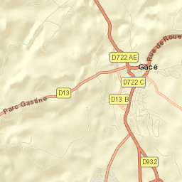 Gacé Street Map