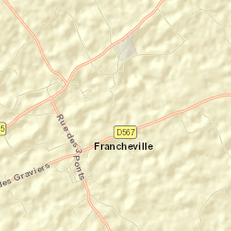 Francheville Street Map
