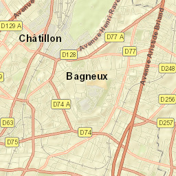 Bagneux Street Map