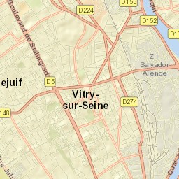 Vitry-sur-Seine Street Map