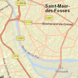 Créteil Street Map
