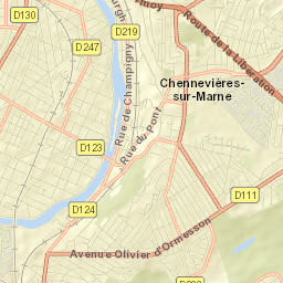 Chennevières-sur-Marne Street Map