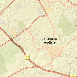 La Queue-en-Brie Street Map
