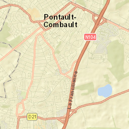 Pontault-Combault Street Map