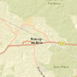 Roissy-en-Brie Street Map